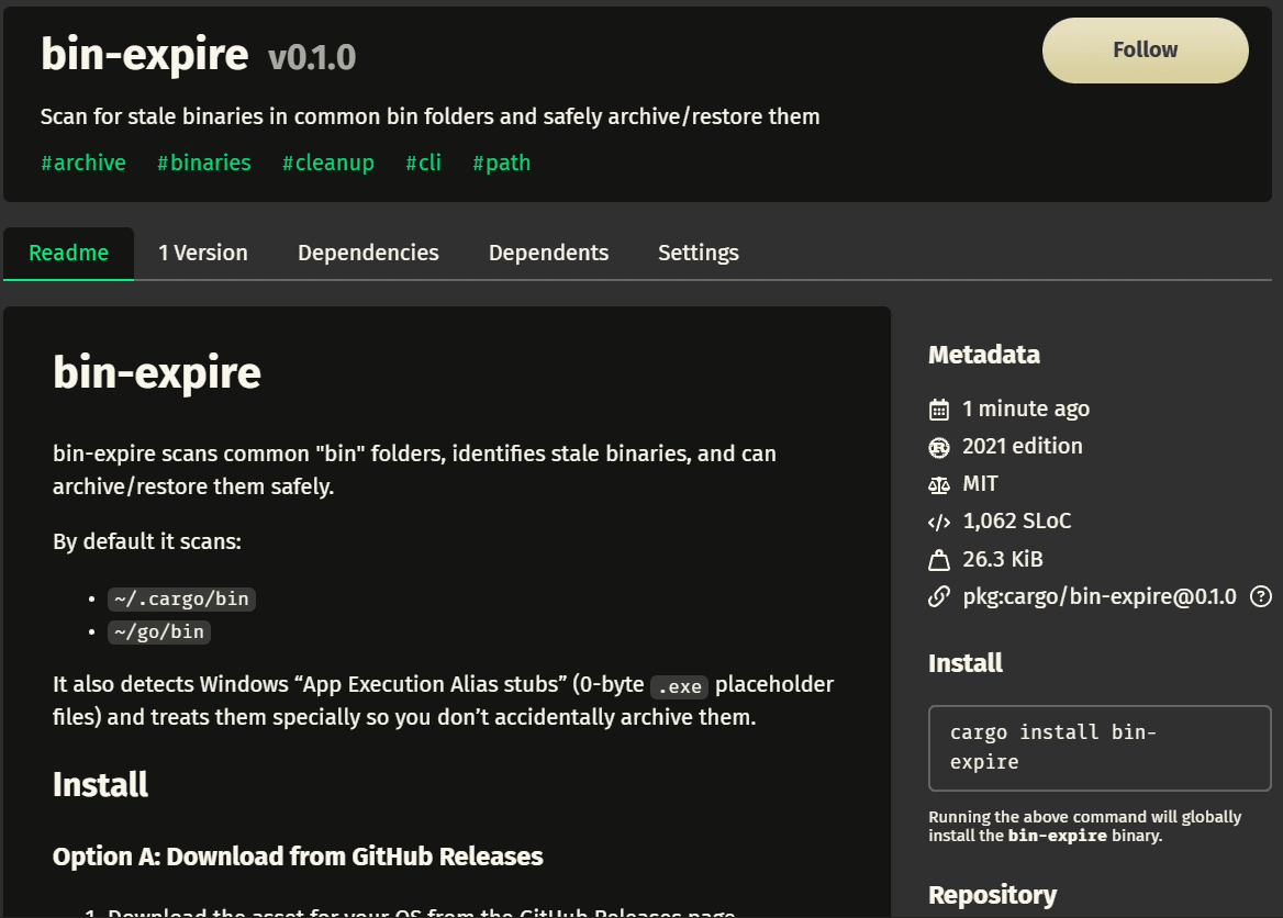 bin-expire